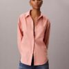 Chemise ample boutonnée en mélange de lin Chemise ample boutonnée en mélange de lin