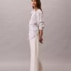 Chemise ample boutonnée en mélange de lin Chemise ample boutonnée en mélange de lin