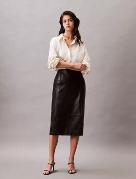 Chemise ample boutonnée en mélange de viscose