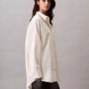 Chemise ample boutonnée en mélange de viscose Chemise ample boutonnée en mélange de viscose