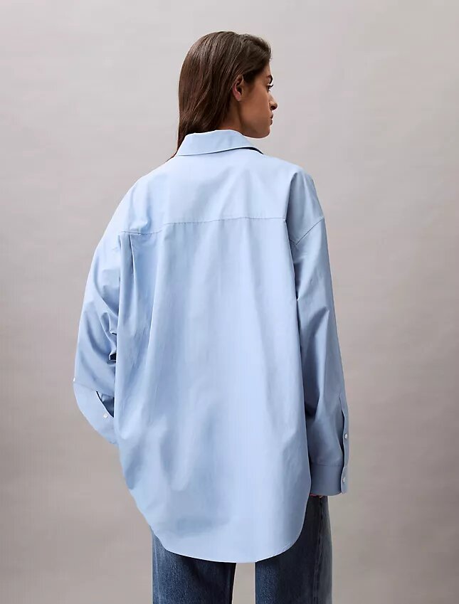 Chemise ample boutonnée en mélange de viscose Chemise ample boutonnée en mélange de viscose