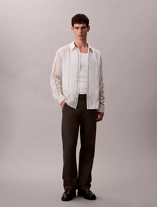 Chemise ample en coton et nylon Chemise ample en coton et nylon