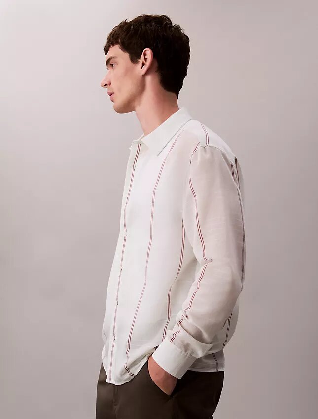 Chemise ample en coton et nylon Chemise ample en coton et nylon