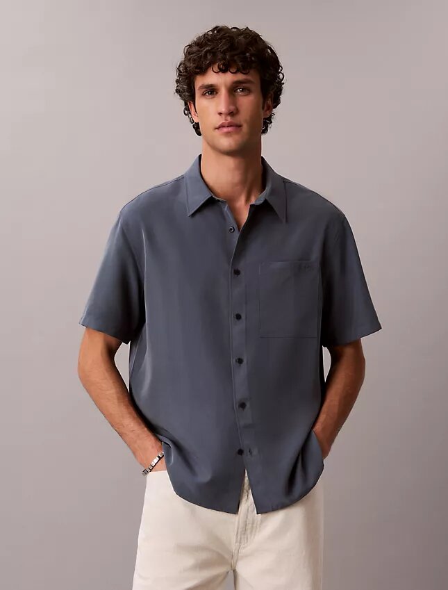 Chemise ample en mélange de Modal Chemise ample en mélange de Modal