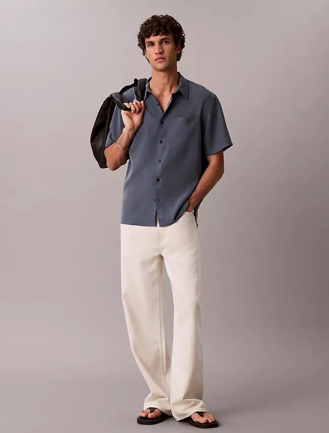 Chemise ample en mélange de Modal Chemise ample en mélange de Modal