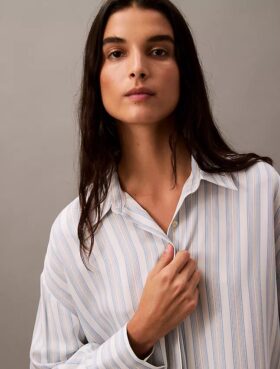 Chemise ample en viscose boutonnée