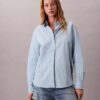 Chemise ample à rayures en coton, boutonnée Chemise ample à rayures en coton, boutonnée