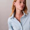 Chemise ample à rayures en coton, boutonnée Chemise ample à rayures en coton, boutonnée