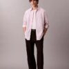 Chemise ample à rayures en coton, boutonnée Chemise ample à rayures en coton, boutonnée