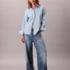 Chemise ample à rayures en coton, boutonnée Chemise ample à rayures en coton, boutonnée