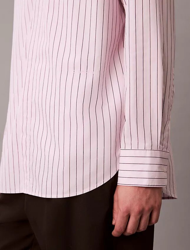 Chemise ample à rayures en coton, boutonnée Chemise ample à rayures en coton, boutonnée