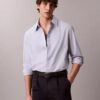 Chemise boutonnée ample en coton uni Chemise boutonnée ample en coton uni