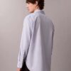 Chemise boutonnée ample en coton uni Chemise boutonnée ample en coton uni
