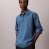 Chemise boutonnée ample en flanelle mélangée Chemise boutonnée ample en flanelle mélangée