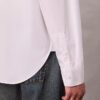 Chemise boutonnée ample en popeline avec logo graphique Chemise boutonnée ample en popeline avec logo graphique