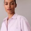 Chemise boutonnée ample en popeline de coton Chemise boutonnée ample en popeline de coton
