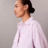 Chemise boutonnée ample en popeline de coton Chemise boutonnée ample en popeline de coton