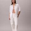 Chemise boutonnée ample en popeline de coton Chemise boutonnée ample en popeline de coton