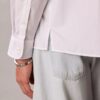 Chemise boutonnée ample en popeline lavée Chemise boutonnée ample en popeline lavée
