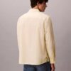 Chemise boutonnée ample en popeline lavée Chemise boutonnée ample en popeline lavée