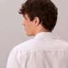Chemise boutonnée ample en popeline lavée Chemise boutonnée ample en popeline lavée