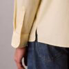 Chemise boutonnée ample en popeline lavée Chemise boutonnée ample en popeline lavée