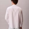 Chemise boutonnée ample en popeline lavée Chemise boutonnée ample en popeline lavée