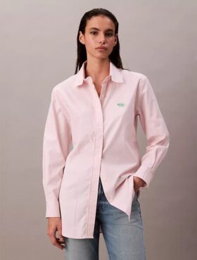 Chemise boutonnée ample à rayures