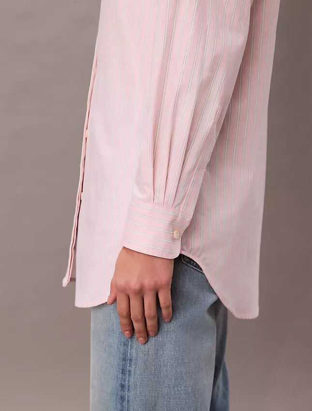 Chemise boutonnée ample à rayures Chemise boutonnée ample à rayures