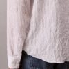 Chemise boutonnée ample à rayures froncées teintes dans la masse Chemise boutonnée ample à rayures froncées teintes dans la masse