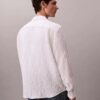 Chemise boutonnée ample à rayures froncées teintes dans la masse Chemise boutonnée ample à rayures froncées teintes dans la masse