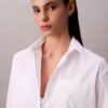 Chemise boutonnée décontractée en popeline Chemise boutonnée décontractée en popeline