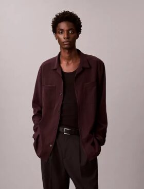Chemise boutonnée décontractée et douce