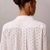 Chemise boutonnée en broderie anglaise Chemise boutonnée en broderie anglaise