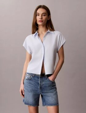 Chemise boutonnée en lyocell