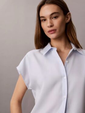 Chemise boutonnée en lyocell