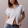 Chemise boutonnée en lyocell Chemise boutonnée en lyocell