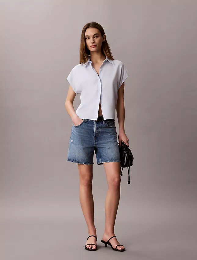 Chemise boutonnée en lyocell Chemise boutonnée en lyocell