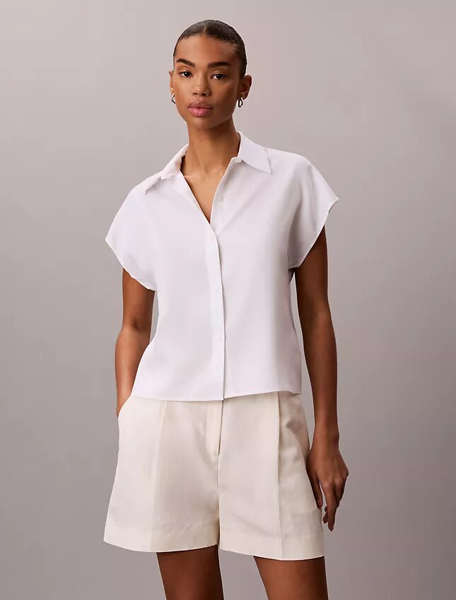 Chemise boutonnée en lyocell Chemise boutonnée en lyocell