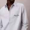 Chemise boutonnée en oxford délavé avec logo Chemise boutonnée en oxford délavé avec logo
