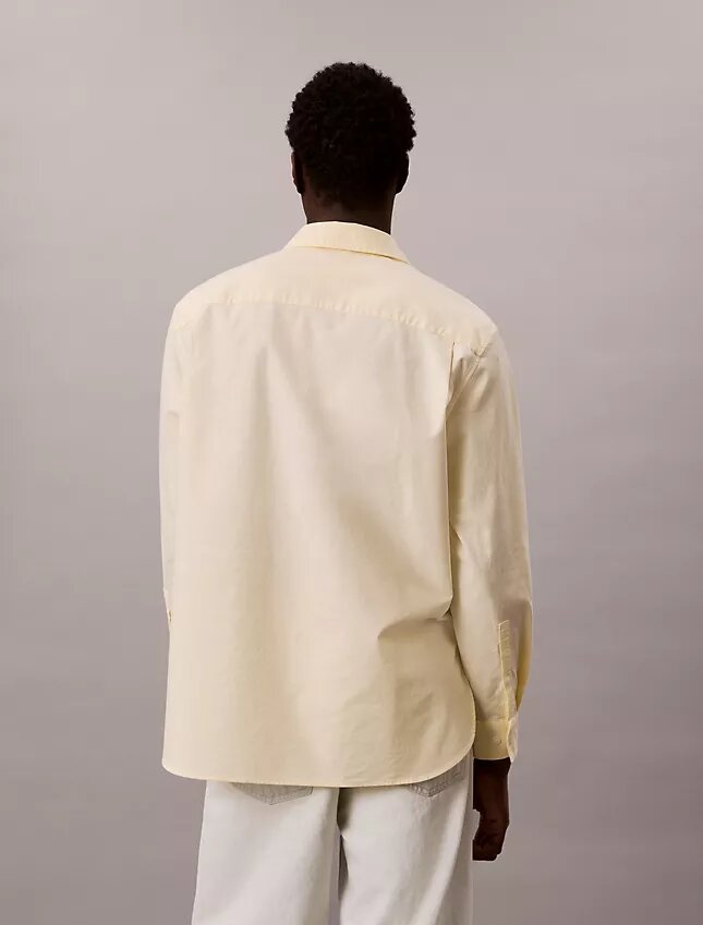 Chemise boutonnée en oxford délavé avec logo Chemise boutonnée en oxford délavé avec logo
