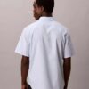 Chemise boutonnée à manches courtes en Cotton Stretch à rayures Chemise boutonnée à manches courtes en Cotton Stretch à rayures