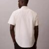 Chemise boutonnée à manches courtes en Cotton Stretch à rayures Chemise boutonnée à manches courtes en Cotton Stretch à rayures