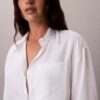 Chemise boutonnée à pattes de boutonnage en lyocell Chemise boutonnée à pattes de boutonnage en lyocell