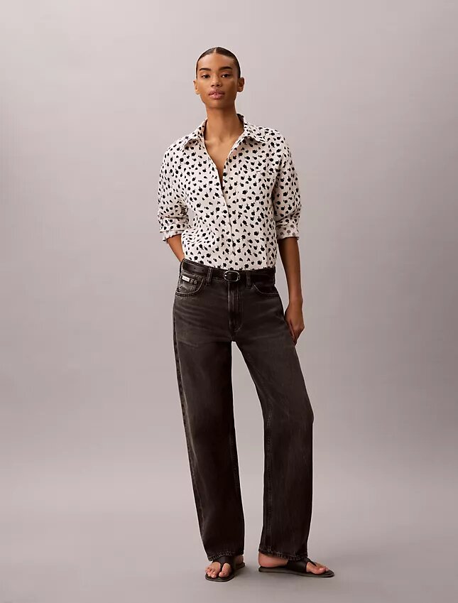Chemise boutonnée à pattes de boutonnage en lyocell Chemise boutonnée à pattes de boutonnage en lyocell