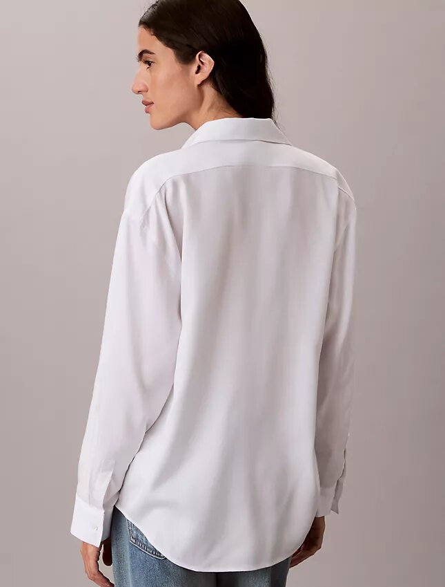 Chemise boutonnée à pattes de boutonnage en lyocell Chemise boutonnée à pattes de boutonnage en lyocell