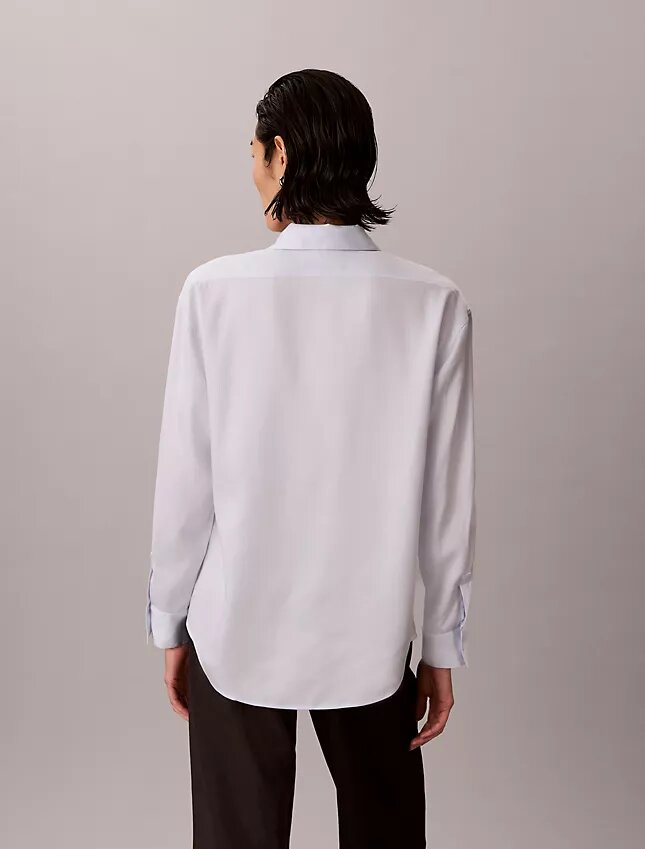 Chemise boutonnée à pattes de boutonnage en lyocell Chemise boutonnée à pattes de boutonnage en lyocell