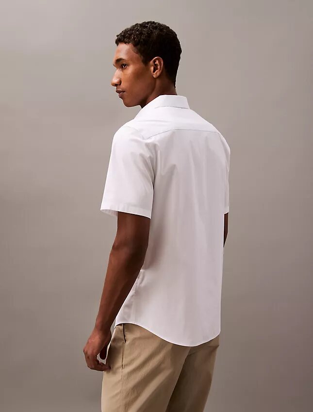 Chemise boutonnée slim en Cotton Stretch Chemise boutonnée slim en Cotton Stretch