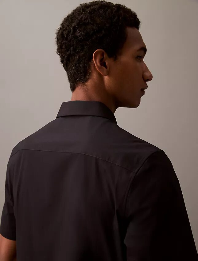 Chemise boutonnée slim en Cotton Stretch Chemise boutonnée slim en Cotton Stretch