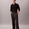 Chemise boutonnée slim en popeline de coton Cotton Stretch Chemise boutonnée slim en popeline de coton Cotton Stretch